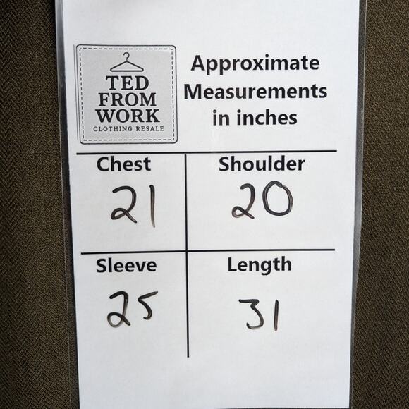 Jos A Bank Daniel 42R Blazer Cashmere Silk Blend Men 2 Button Brown Sport Coat - Picture 5 of 5